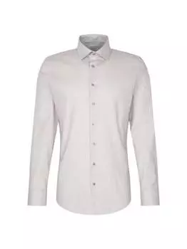 Деловая рубашка узкого кроя с длинным рукавом Seidensticker, белый