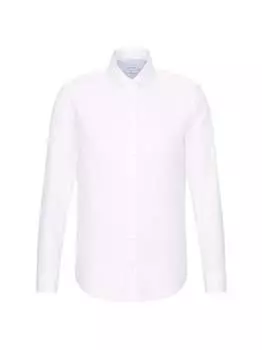 Деловая рубашка узкого кроя с длинным рукавом Seidensticker, белый