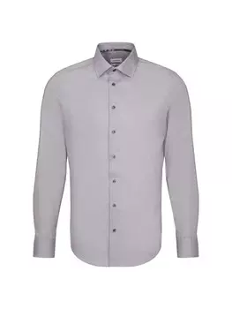 Деловая рубашка узкого кроя Seidensticker, серый