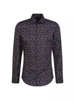 Деловая рубашка узкого кроя Seidensticker, темно-синий