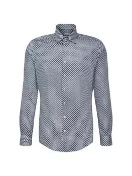 Деловая рубашка узкого кроя Seidensticker X-Slim, синий