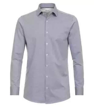Деловая рубашка VENTI "Деловая рубашка VENTI Jerseyflex в полоску", голубой