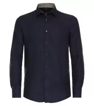 Деловая рубашка VENTI "Деловая рубашка VENTI однотонная", синий
