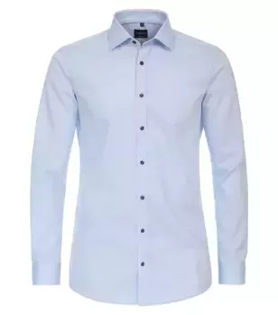 Деловая рубашка VENTI "Деловая рубашка VENTI однотонная", голубой