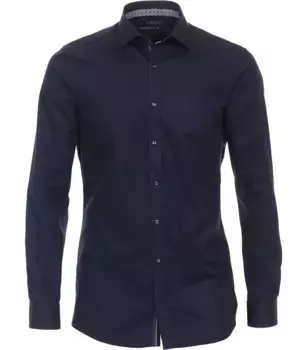 Деловая рубашка VENTI "Деловая рубашка VENTI однотонная", синий