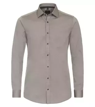 Деловая рубашка VENTI "Деловая рубашка VENTI однотонная", коричневый