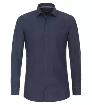 Деловая рубашка VENTI "Деловая рубашка VENTI однотонная", синий