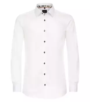 Деловая рубашка VENTI "Деловая рубашка VENTI однотонная", белый