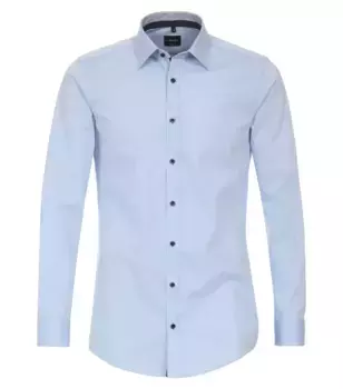 Деловая рубашка VENTI "Деловая рубашка VENTI однотонная", голубой