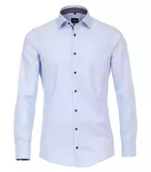 Деловая рубашка VENTI "Деловая рубашка VENTI однотонная", голубой
