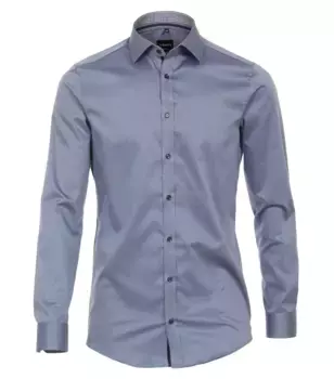 Деловая рубашка VENTI "Деловая рубашка VENTI однотонная", синий