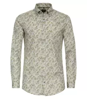 Деловая рубашка VENTI "Деловая рубашка VENTI принт", оливковый