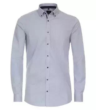 Деловая рубашка VENTI "Деловая рубашка VENTI принт", синий