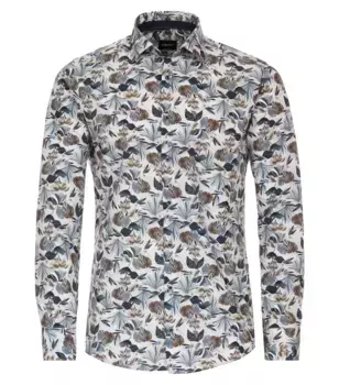 Деловая рубашка VENTI "Деловая рубашка VENTI принт", синий