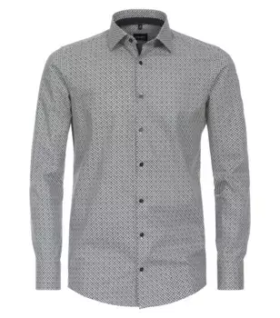 Деловая рубашка VENTI "Деловая рубашка VENTI принт", оливковый