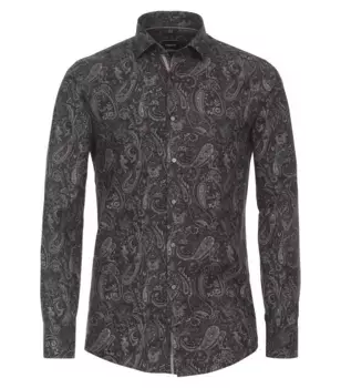 Деловая рубашка VENTI "Деловая рубашка VENTI принт", серый