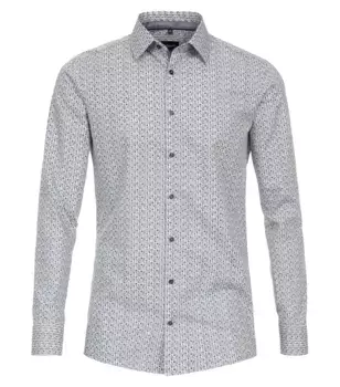 Деловая рубашка VENTI "Деловая рубашка VENTI принт", синий