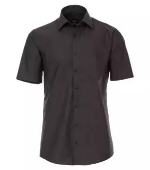 Деловая рубашка VENTI "Деловая рубашка VENTI с коротким рукавом однотонная", серый