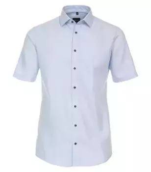 Деловая рубашка VENTI "Деловая рубашка VENTI с коротким рукавом однотонная", голубой
