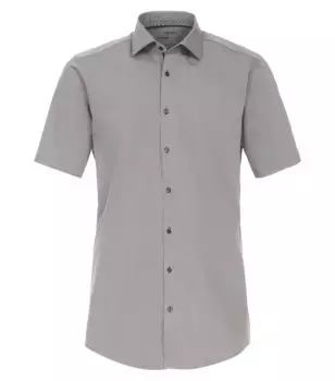 Деловая рубашка VENTI "Деловая рубашка VENTI с коротким рукавом однотонная", серый