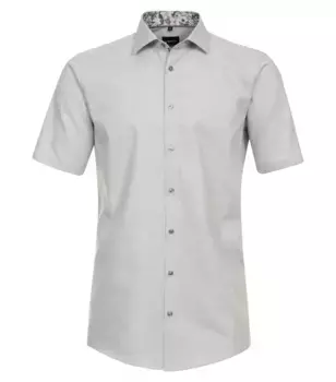 Деловая рубашка VENTI "Деловая рубашка VENTI с коротким рукавом однотонная", коричневый