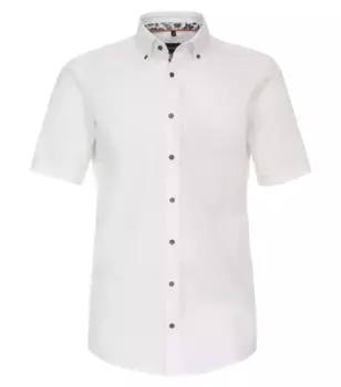 Деловая рубашка VENTI "Деловая рубашка VENTI с коротким рукавом однотонная", белый