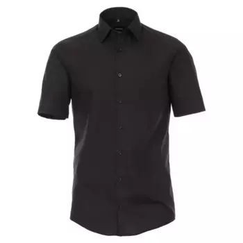 Деловая рубашка VENTI "Деловая рубашка VENTI с коротким рукавом однотонная", черный