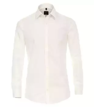 Деловая рубашка VENTI "Деловая рубашка VENTI удлиненные рукава 72см однотонная", белый