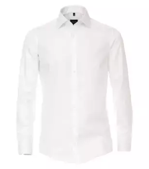 Деловая рубашка VENTI "Деловая рубашка VENTI удлиненные рукава 72см однотонная", белый