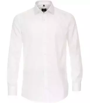 Деловая рубашка VENTI "Деловая рубашка VENTI удлиненные рукава 69см однотонная", белый