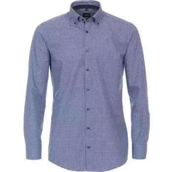 Деловая рубашка VENTI "Деловая рубашка VENTI в клетку", синий