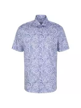 Деловая рубашка в форме короткого рукава Seidensticker, синий