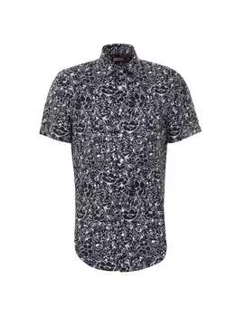 Деловая рубашка в форме короткого рукава Seidensticker, синий