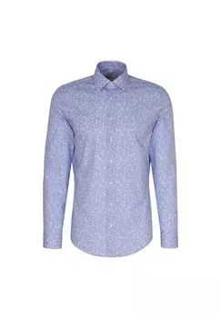 Деловая рубашка в форме Seidensticker, цвет Blau (0013)