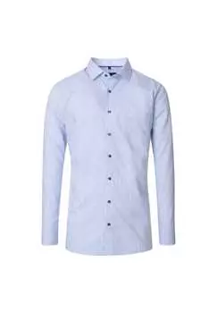 Деловая рубашка в полоску современный крой Casamoda, синий