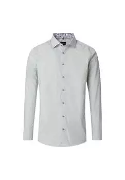 Деловая рубашка в полоску современный крой Venti, зеленый