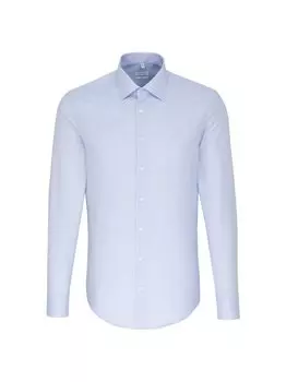 Деловая рубашка x узкий длинный рукав Seidensticker, синий