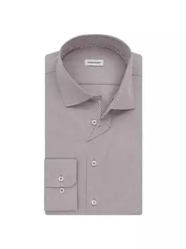 Деловая рубашка x узкий длинный рукав Seidensticker, серый