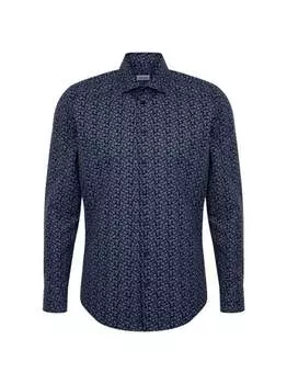 Деловая рубашка x узкий длинный рукав Seidensticker, синий