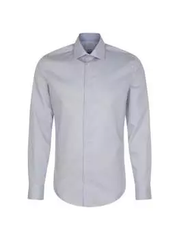 Деловая рубашка x узкий длинный рукав Seidensticker, синий