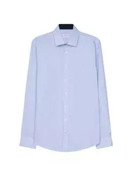 Деловая рубашка x узкий длинный рукав Seidensticker, синий