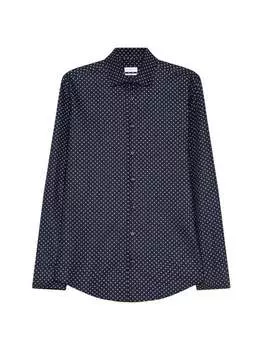 Деловая рубашка x узкий длинный рукав Seidensticker, синий