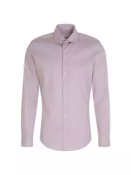 Деловая рубашка x узкий длинный рукав Seidensticker, красный