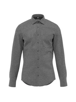 Деловая рубашка x узкий длинный рукав Seidensticker, черный