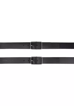 Деловой двусторонний кожаный ремень PORSCHE DESIGN, черный