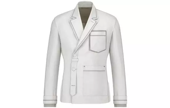 Деловой костюм мужской белый Dior, белый