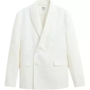 Деловой костюм мужской белый Zara, белый