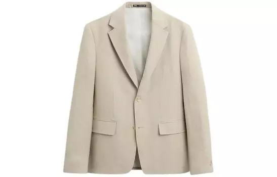 Деловой костюм мужской бежевый Zara, бежевый