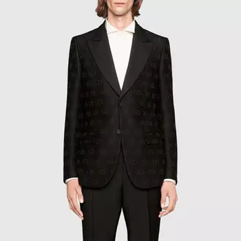 Деловой костюм мужской черный Gucci, черный