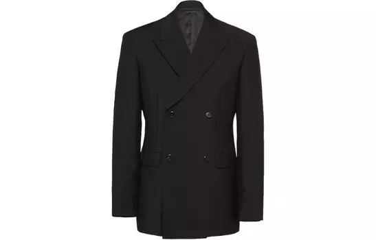 Деловой костюм мужской черный Prada